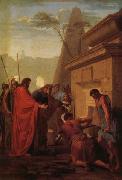 Eustache Le Sueur King Darius Visiting the Tomh of His Father Hystaspes oil on canvas